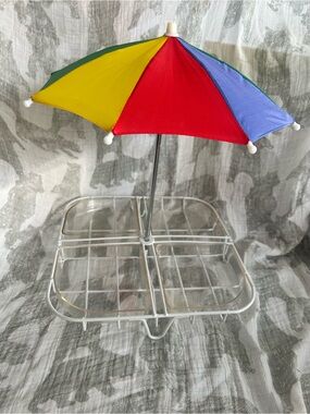 Retro Umbrella Patio Serving Tray